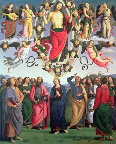 Die Himmelfahrt Christi, 1495-98 von Pietro Perugino